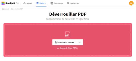 Comment modifier un PDF protégé Smallpdf