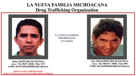 U.S. sanctions La Nueva Familia Michoacana criminal organization