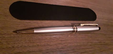 Ballpoint Pen Type MONT BLANC Metallic Silver Plated With Gold - Etsy