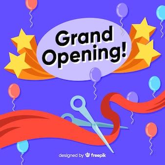 Free Vector | Grand opening