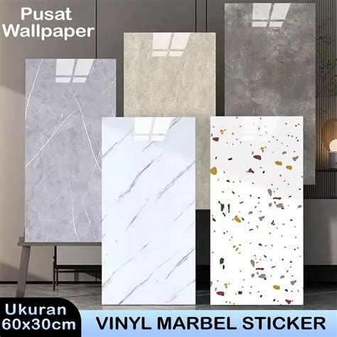 Jual Lembar Wallpaper Dinding Vinyl Marble X Cm High Quality