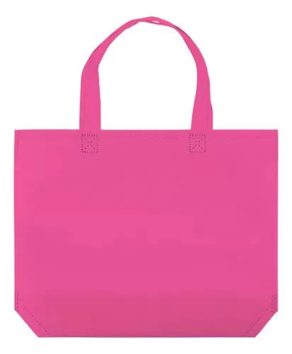 Bolsas Tnt Unidades X X Cm Con Asa Color Fucsia Cuotas Sin