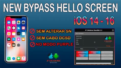 Bypass Hello Screen IOS 14 16 SEM ALTERAR SERIAL Desbloquear