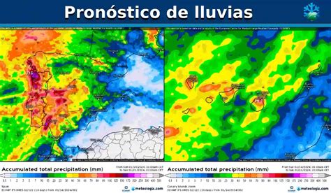 Las borrascas atlánticas van a dejar estas lluvias intensas en los