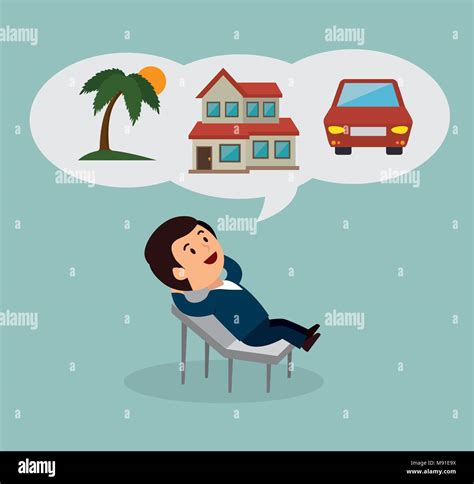 person dreaming design, vector illustration eps10 graphic Stock Vector ...