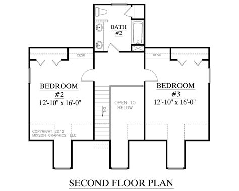 2nd Story Floor Plan 24x24 House Plans 2 Story Vintage Second Floor