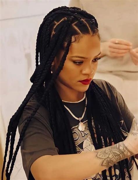 Beautiful Rihanna Braids Hairstyles that will Inspire you - Claraito's Blog