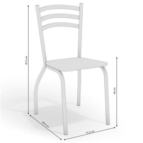 Cadeiras Kit Cadeiras Portugal Cromada Nude Kappesberg