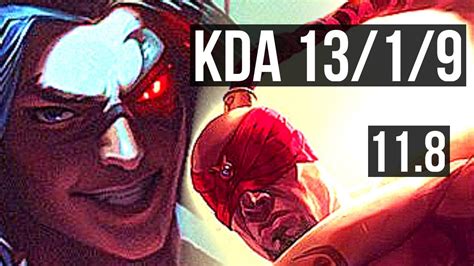 KAYN Vs LEE SIN JUNGLE 13 1 9 900 Games Legendary 1 0M Mastery