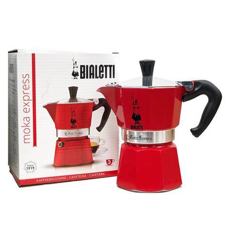 Moka Express Rot Tassen Bialetti Bialetti Espressokocher