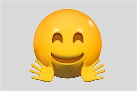 Emoji Hugging Face D Model Cgtrader