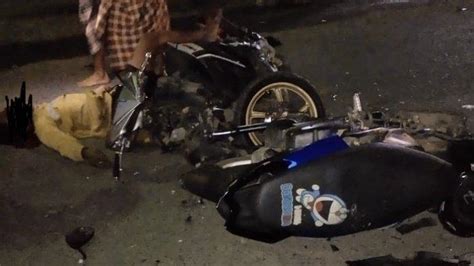 Tabrakan Motor Vs Motor Di Mamuju 4 Orang Kritis Di Rumah Sakit