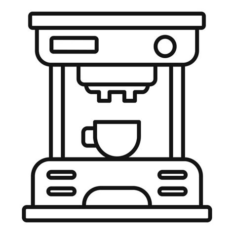 Premium Vector Espresso Coffee Machine Icon Outline Espresso Coffee