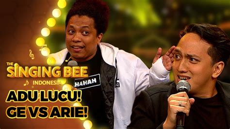 ADU LUCU Tim Arie Kriting Vs Tim Ge Pamungkas THE SINGING BEE