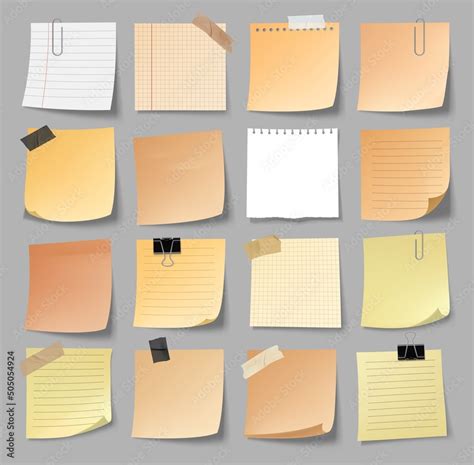 Note Paper Sheets Stickers Office Reminder Memo Notes With Adhesive