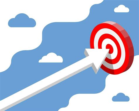 Target With Arrow In Center Goal Setting Smart Goal Business Target Concept Achievement And