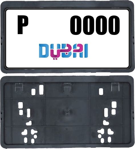 Car Small Number Plate Holder Pair Frame For Front Rear Side Small