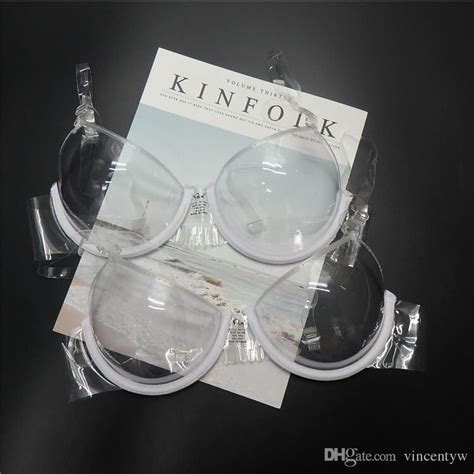 Women Sexy Push Up Lingerie Bras Underwear TPU PVC Transparent Clear Bra Ultra Thin Straps