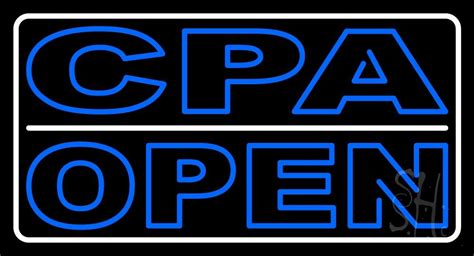 Double Stroke Cpa Open Led Neon Sign Cpa Neon Signs Everything Neon