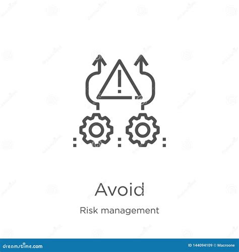 Avoid Icon Vector from Risk Management Collection. Thin Line Avoid ... 