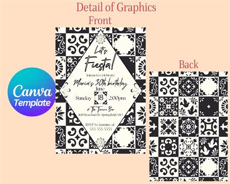 Talavera Birthday Party Invitation Let S Fiesta Party Digital