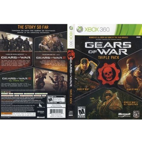 Jogo Gears Of War Triple Pack Xbox 360 No Shoptime