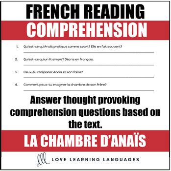 Upper Intermediate Advanced French Reading Comprehension La Chambre