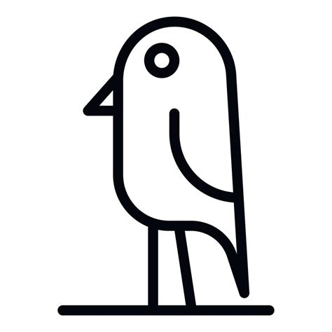 Bird icon, outline style 15307105 Vector Art at Vecteezy