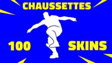 Danse Fortnite Chaussettes Avec 100 Skins 💯 Youtube