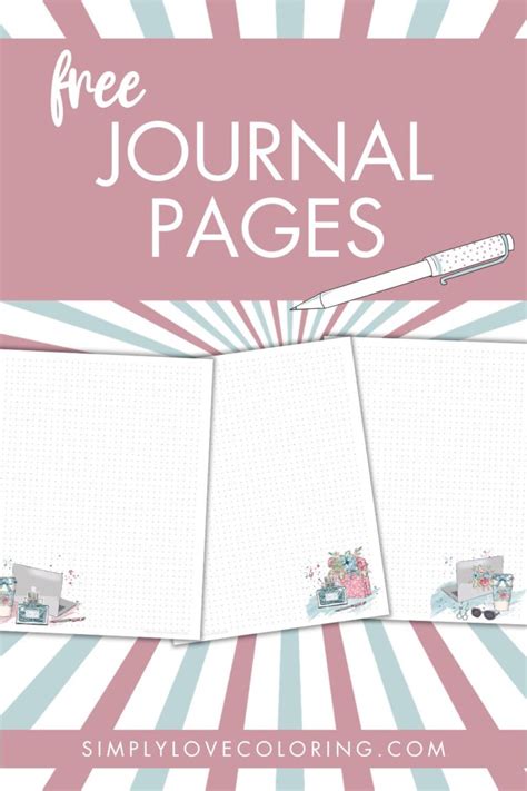 28 Printable Journal Pages (Free PDF Printables) - Simply Love Coloring