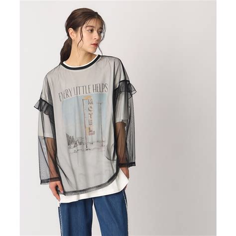 キューティーブロンド Cutie Blonde 前後2WAYプラスするだけでサマになる チュールレイヤードトップス ホワイト 002 ファッション通販 MAGASEEK マガシーク