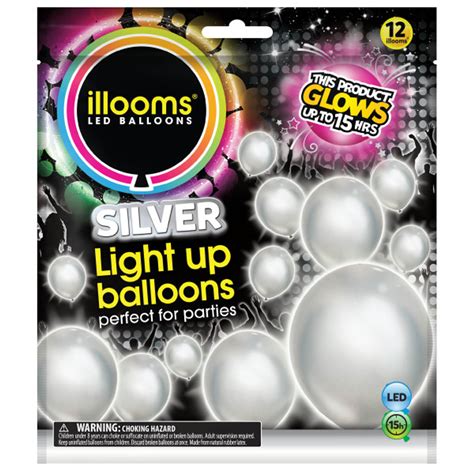 Metallic Light Up Balloons - Party Time, Inc.