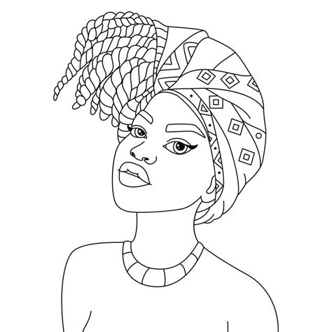 Coloring Pages Braids Hair Braid Hairstyle Girls Drawing Colouring