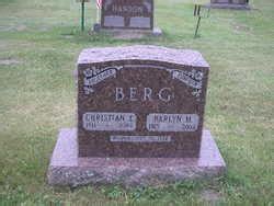 Christian E Berg Memorial Find A Grave