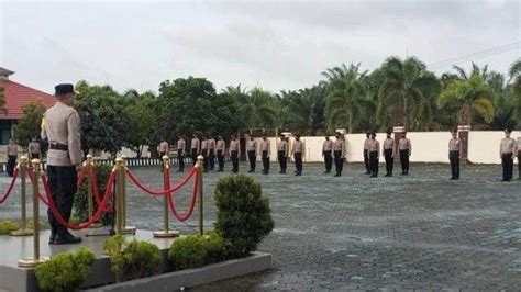 22 Anggota Polres Mesuji Lampung Dapat Kenaikan Pangkat Setingkat Lebih