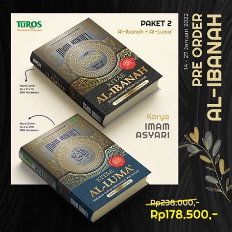 Al Ibanah Book Bundling Package Al Luma Book Original Reference Akidah