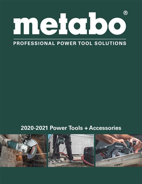 Catalogues Brochures Metabo Power Tools