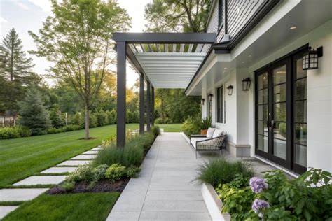 16 Stylish Modern Front Porch Pergola Ideas