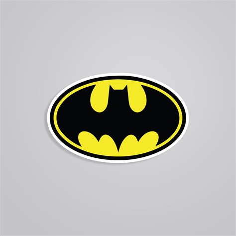 Embrace The Dark Knight Vibe With Our Batman Logo Sticker Symbol Of