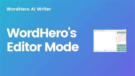 Wordhero Ai Writer How To Write A Word Blog Article Using The