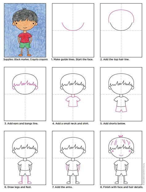 How to Draw a Boy Step by Step Easy - Okane Occeslight