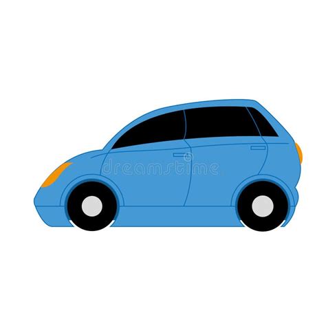 Vector Cartoon Simple Car On White Background Stock Vector ...