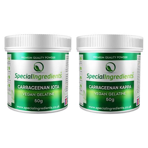 Carrageenan Iota 50g & Carrageenan Kappa 50g – Special Ingredients Europe