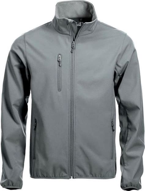 Clique Basic Softshell Jas Heren Antraciet Maat M Bol