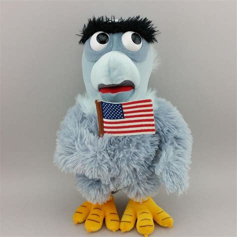 Muppets Sam The Eagle Plush Beanbag Doll Muppet Vision 3d 1826438969