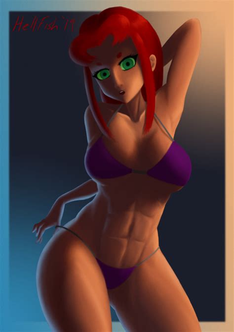 Starfire In A Bikini By HellFish Hentai Foundry