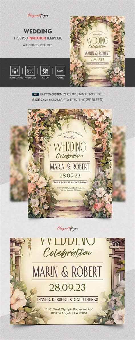 Wedding Invitations Templates Psd