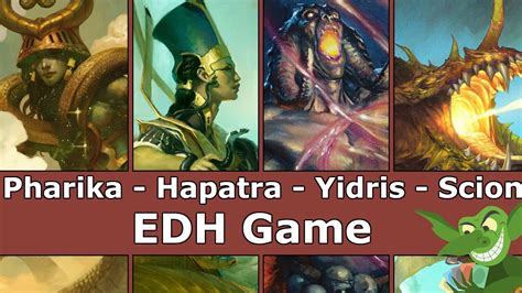 Pharika Vs Hapatra Vs Yidris Vs Scion EDH CMDR Game Play For Magic