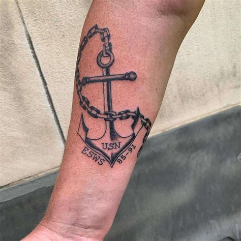 Navy Anchor Tattoos For Men