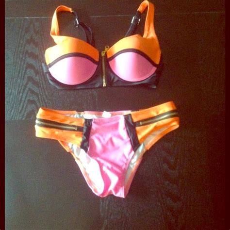 Top Melon Color Block Bikini Color Block Bikini Bikinis Color Block
